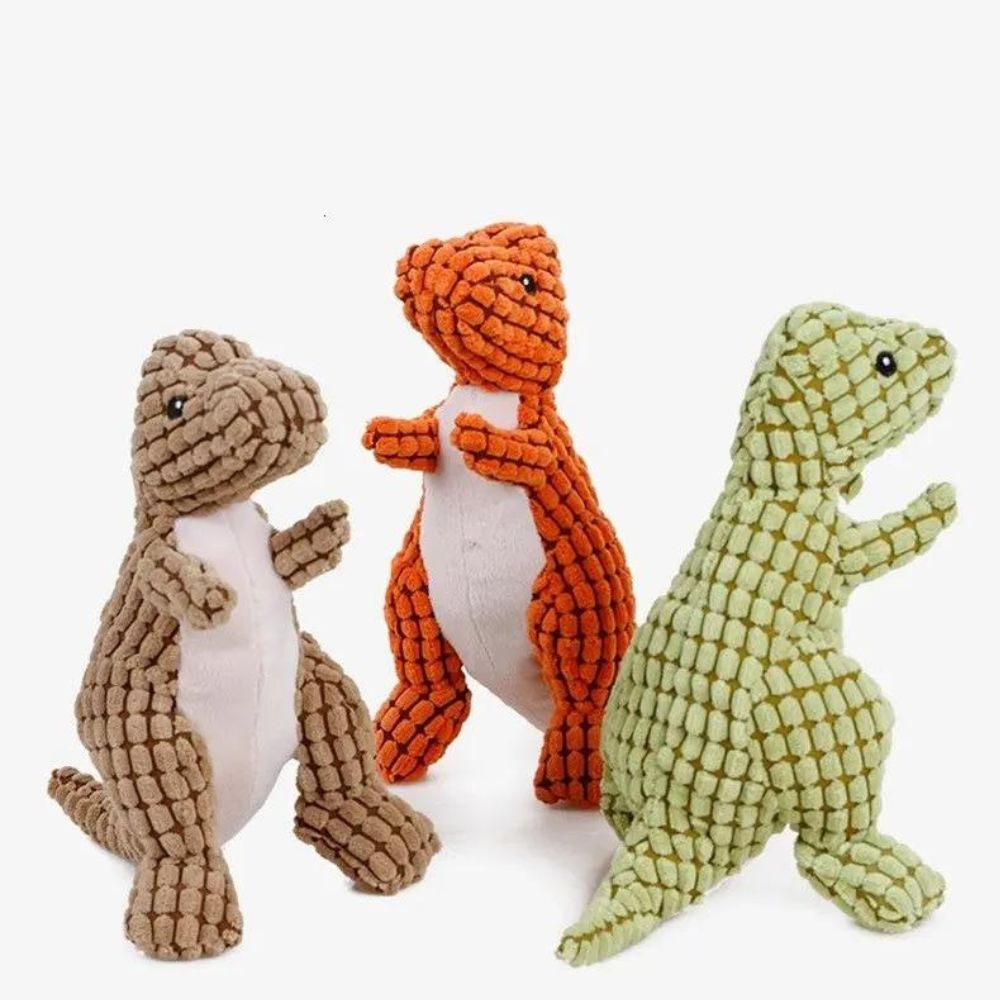 FIVO - Soft ice dinosaur for dogs. Durable bit toy with animal-friendly cotton for optimal play and rest.