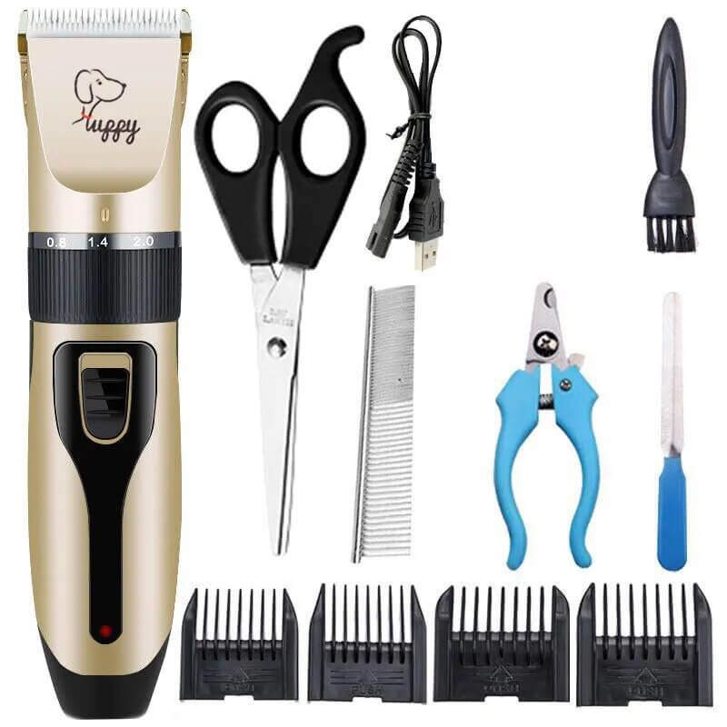 ZOE - Premium Grooming Kit for Pets. - Rechargeable with 120 Min Battery Time, Quiet Motor and Precise Blade Adjustment, Ceramic and Steel Blades, For Cats and Dogs