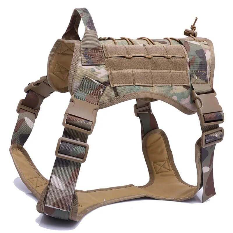 ZANTARA - Premium Dog Harness with Leash. - Water Repellent Nylon, Reflective Details, Adjustable and Breathable, For Medium to Large Dogs