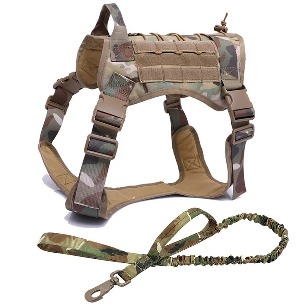 ZANTARA - Premium Dog Harness with Leash. - Water Repellent Nylon, Reflective Details, Adjustable and Breathable, For Medium to Large Dogs
