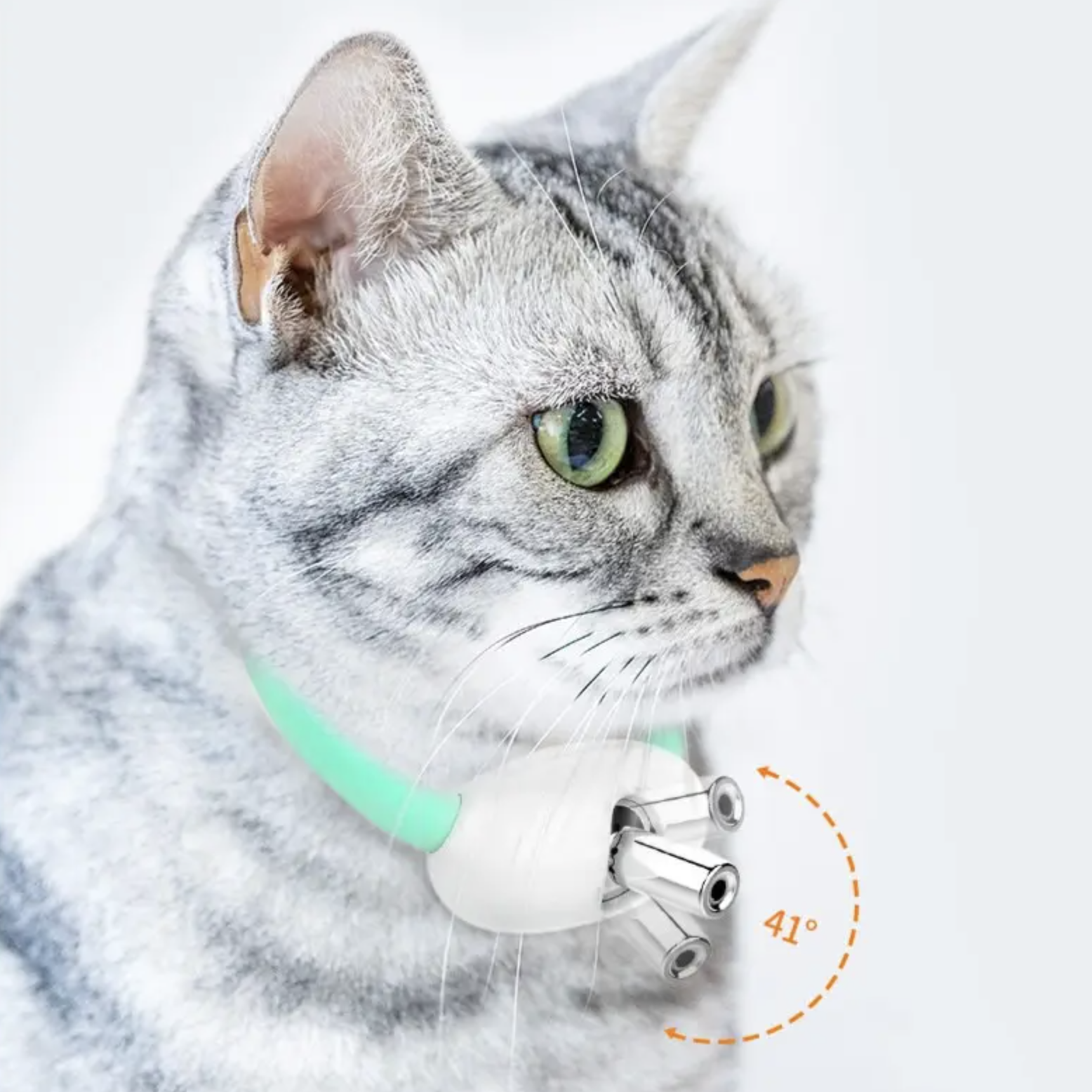 LEIO - Automatisk Laserpekare för Katter. Självroterande med Standby-läge, Justerbart Halsband av Giftfri TPU, Perfekt för Aktivering och Motion