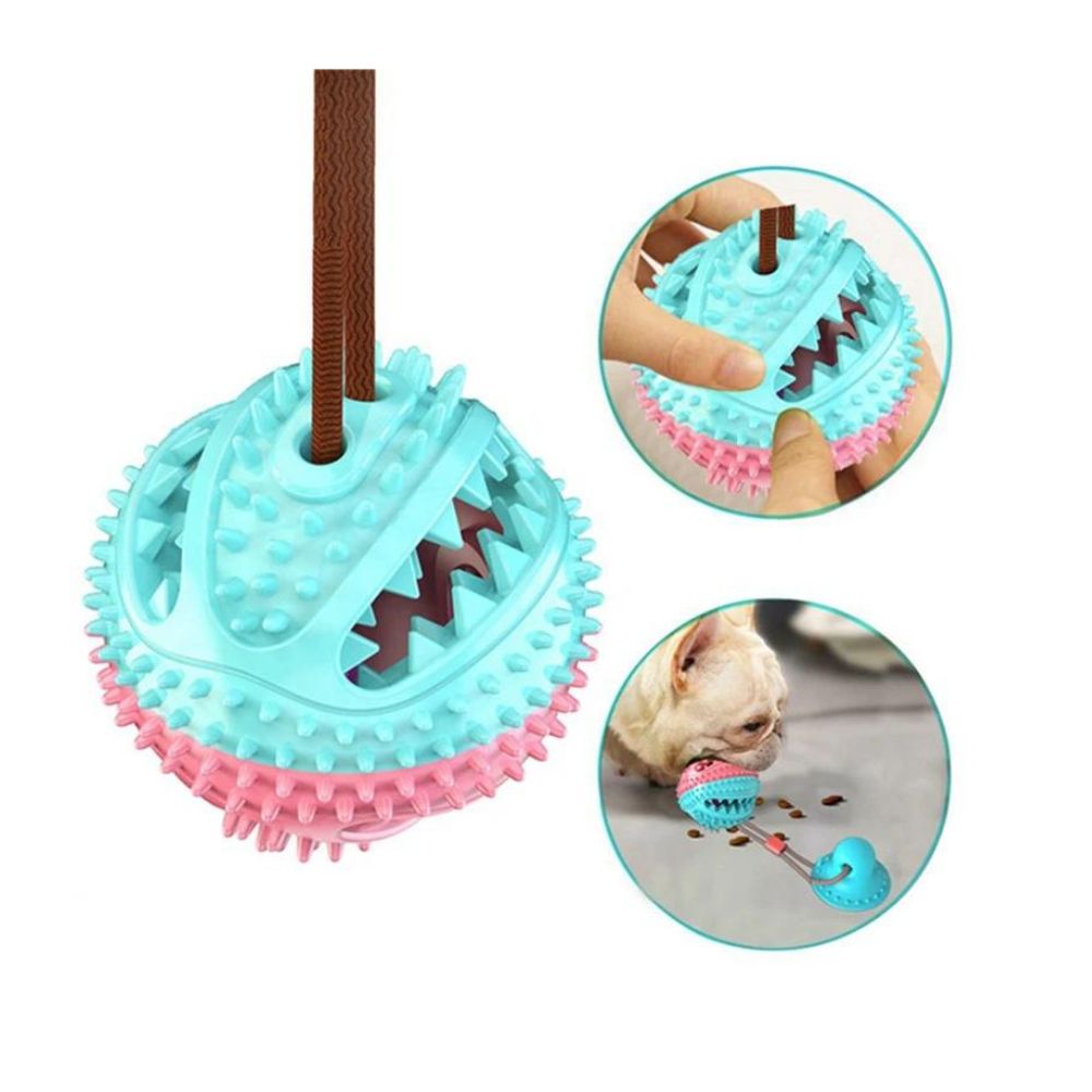 NIVA - Innovative Bit Toy for Dogs. - Slow-Release Design with Treats, Suction Cup for Independent Play, Vibrant Colors, Promotes Dental Care and Entertainment