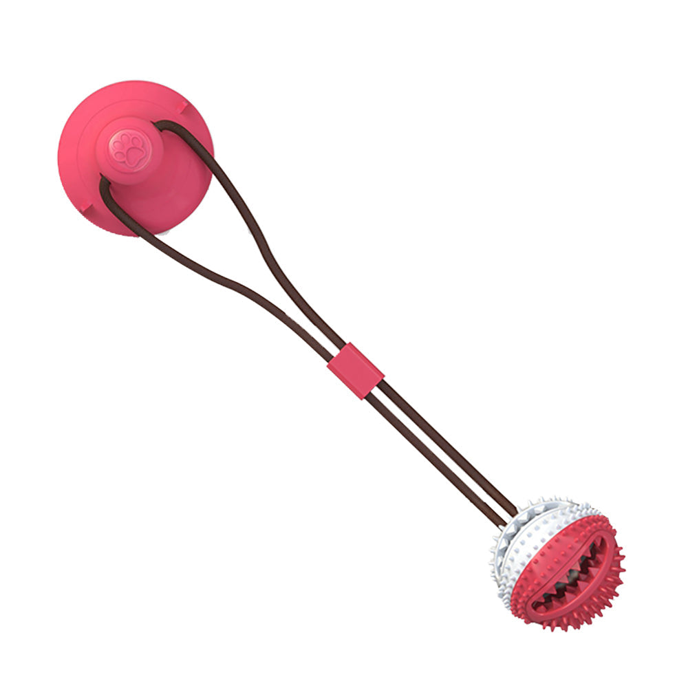 NIVA - Innovative Bit Toy for Dogs. - Slow-Release Design with Treats, Suction Cup for Independent Play, Vibrant Colors, Promotes Dental Care and Entertainment