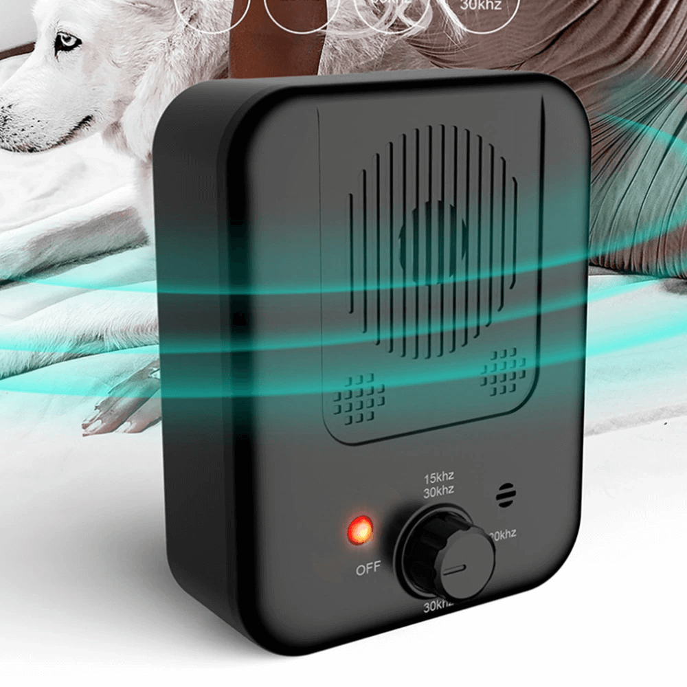 HIVO - Ultrasonic Anti-Bark Training Device. Adjustable Sensitivity and Frequency, Rechargeable, Harmless and Effective for All Dog Sizes