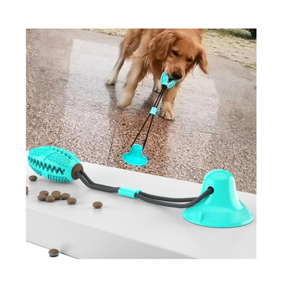 NIVA - Innovative Bit Toy for Dogs. - Slow-Release Design with Treats, Suction Cup for Independent Play, Vibrant Colors, Promotes Dental Care and Entertainment