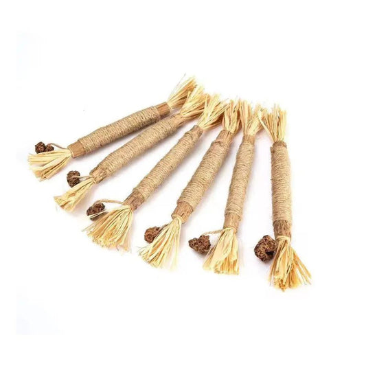 CHEWS - Handgjorda tuggpinnar för katter - 100% Naturliga. Ekologiska, Fri från Tillsatser, Förbättrar Tandhälsa och Minskar Stress, Hållbara och Tuggmotståndiga